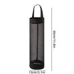 organisateur suspendu sacs plastiques poubelles multiple couleurs maille polyester réutilisable rangement cuisine utilitaire minimaliste