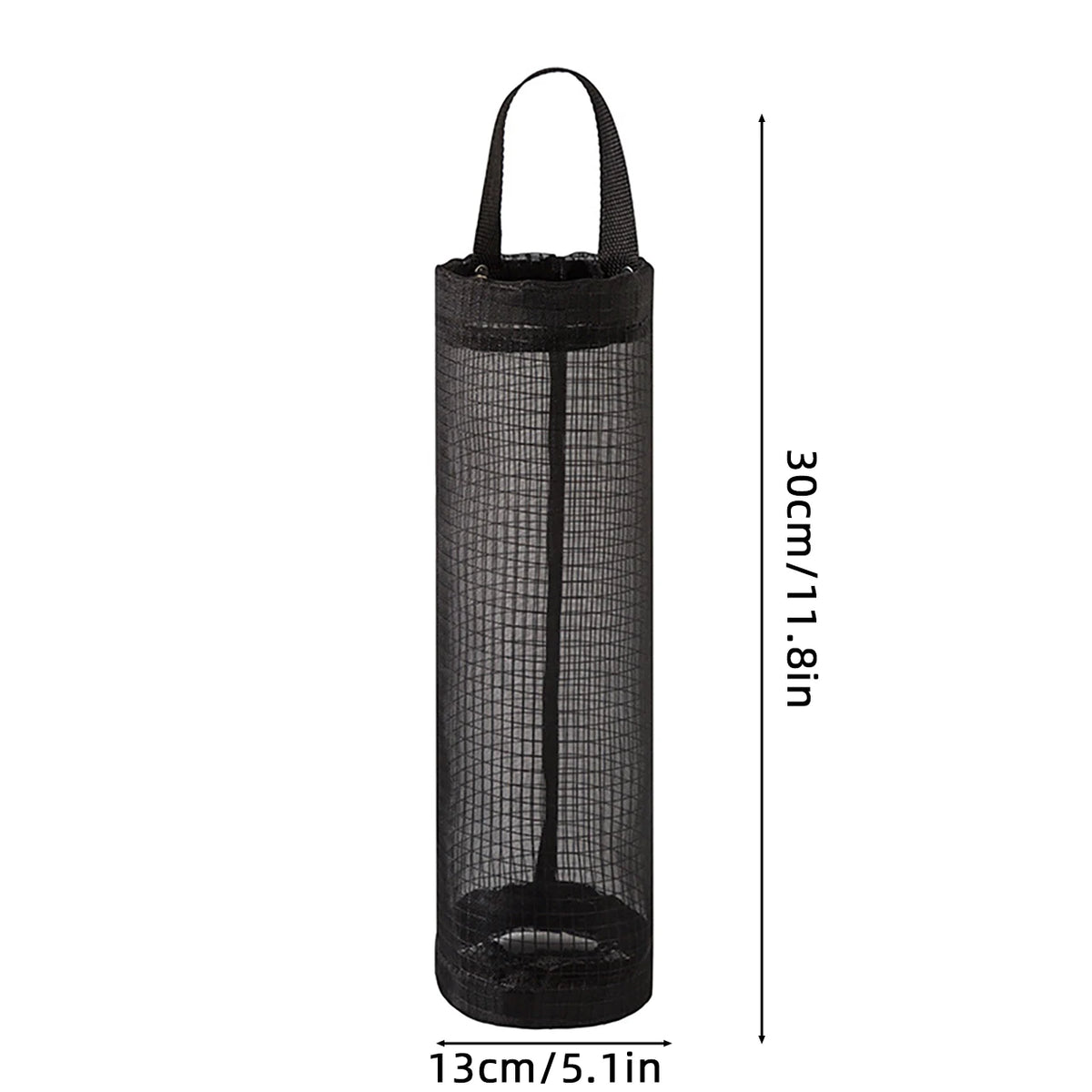 organisateur suspendu sacs plastiques poubelles multiple couleurs maille polyester réutilisable rangement cuisine utilitaire minimaliste