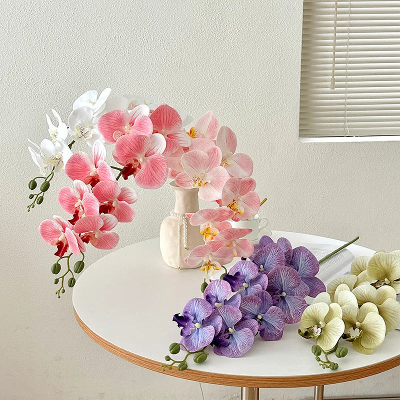 Orchidées artificielles rose violet blanc modernes mariage décoration intérieure festive