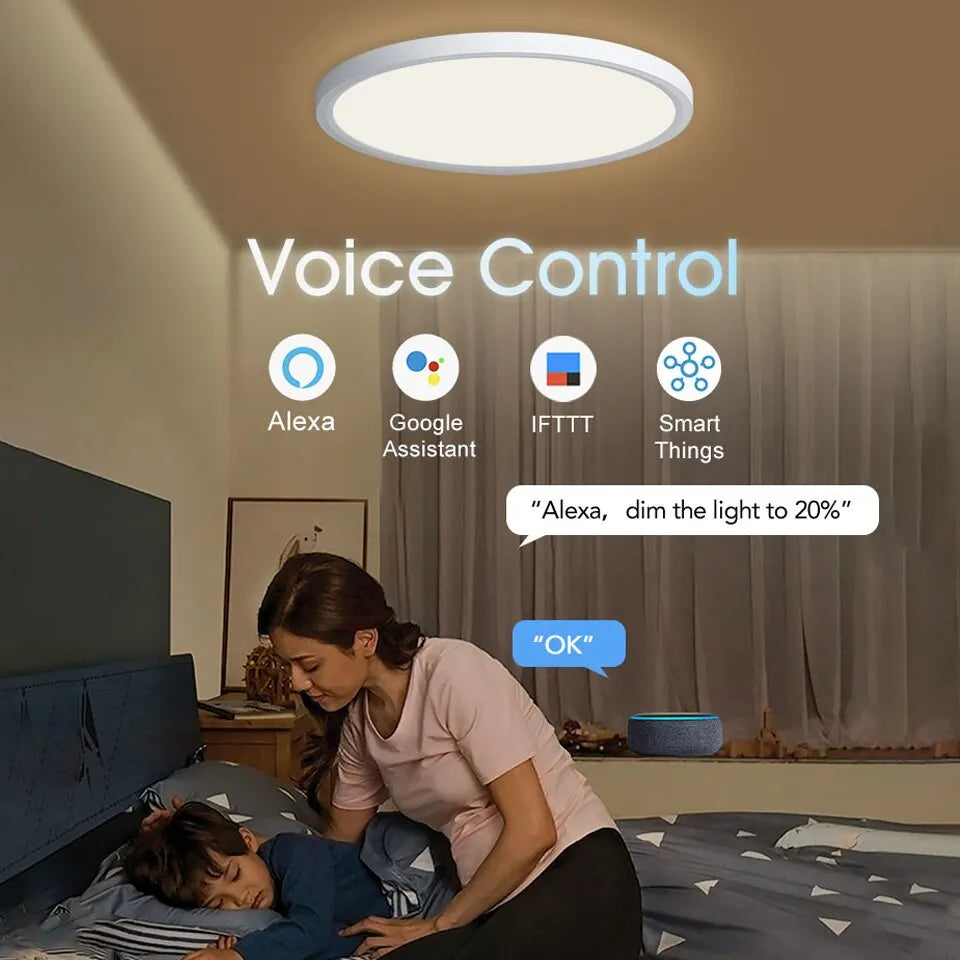 plafonnier intelligent led rgb blanc moderne murale éclairage quotidien adjustable smart lamp