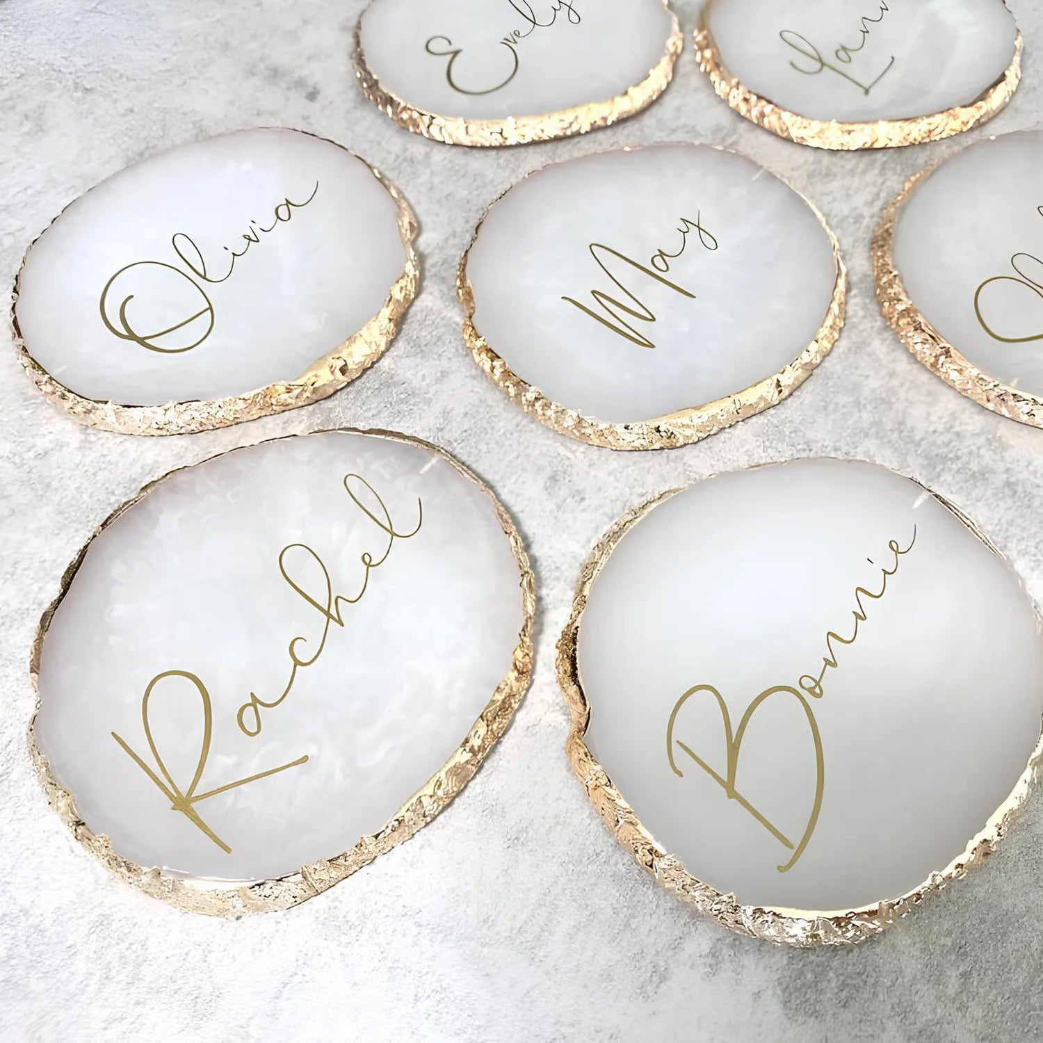 Collection de sous-verres personnalisés Ombre Interieur en différentes couleurs