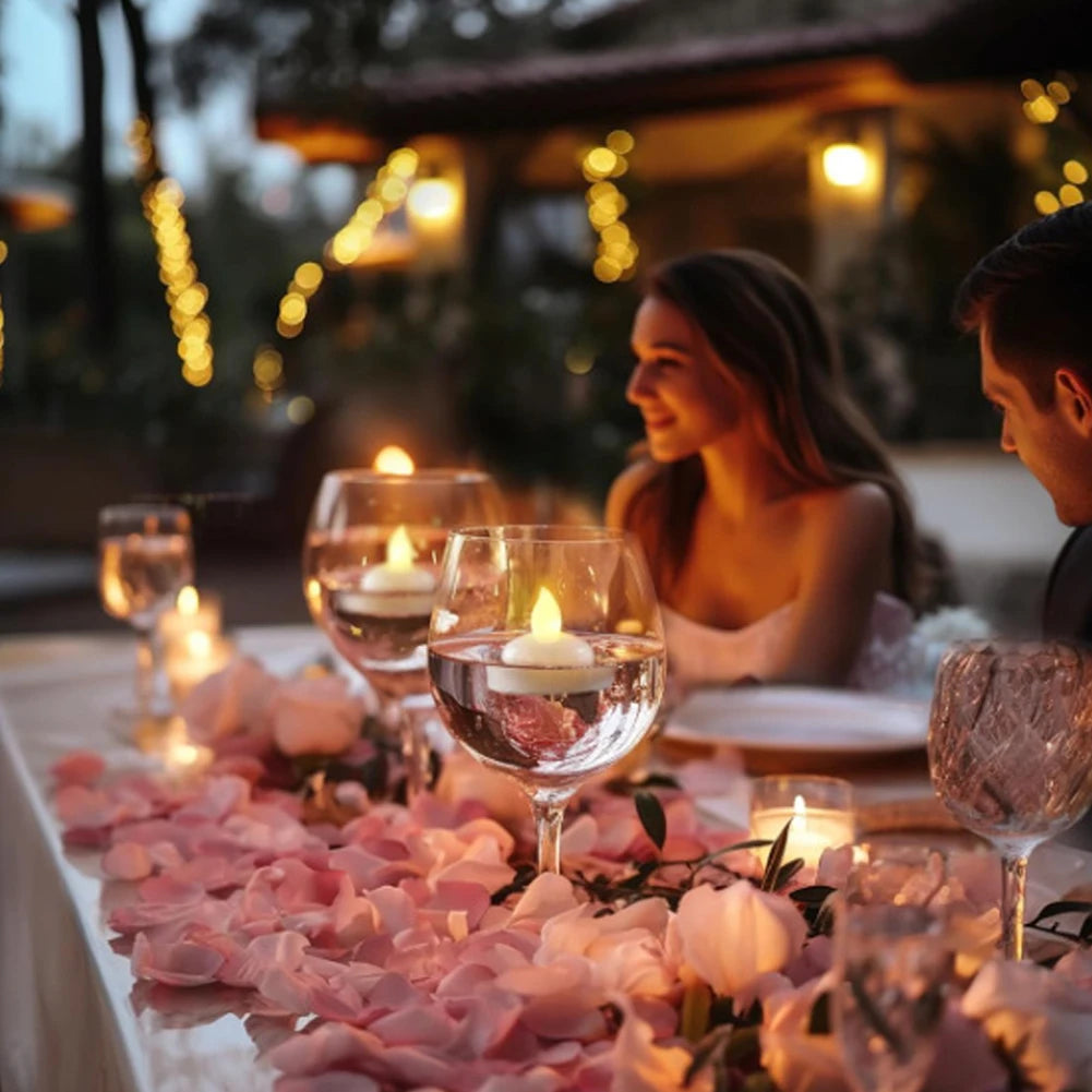 bougies flottantes blanc opaques modernes baignoire décoration st valentin mariage 10 16 pièces