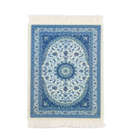 tapis souris non glissant ornements floraux rouge bleu beige dense traditionnel
