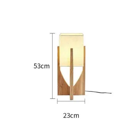 lampe sol bois naturel moderne minimaliste tissu blanc éclairage 10 15m² led ans garantie