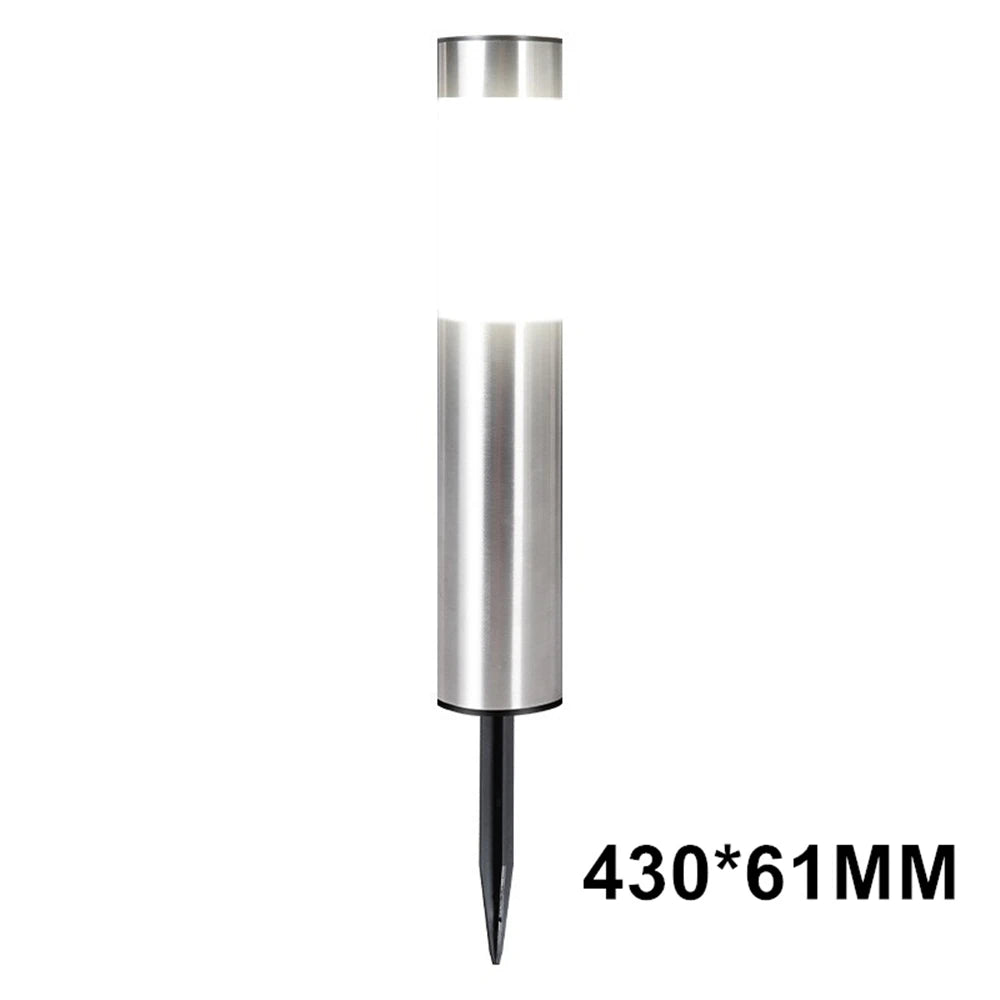 lumière solaire led moderne jardin extérieur blanc argent adhésif ip55 inoxydable