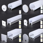 Profilé LED aluminium 3 côtés pour plafond rond - Vue d'ensemble