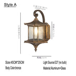 applique murale led noir bronze verre texturé classique vintage éclairage maison fixations e27