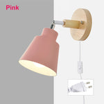 lampe murale moderne conique noire gris blanche jaune rose éclairage chambre entrée étude