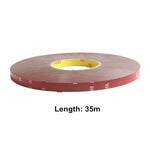 ruban adhésif double face 35m largeur 8mm 10mm 12mm rouge texture rugueuse pratique utilitaire