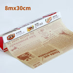 papier cuisson non adhésif marron clair 5m 10m 20m anti décharge grill four air