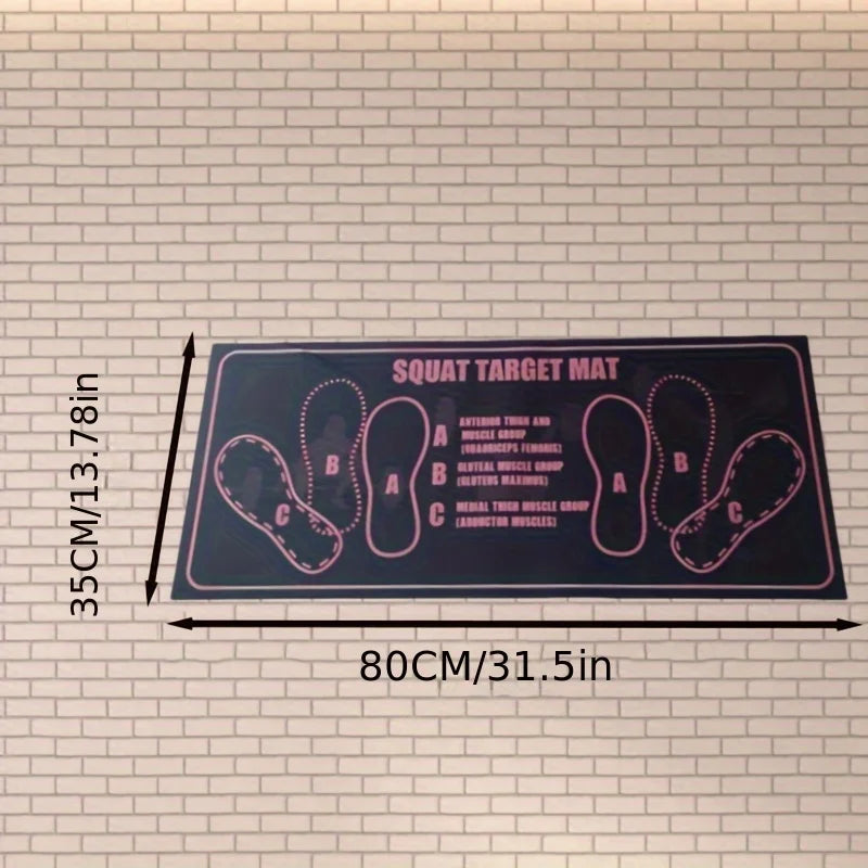 tapis d'entraînement fitness multicolore antidérapant squats marquages musculaires usage maison sport