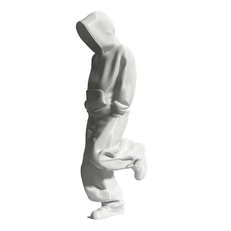 figurines résine humaines stylisées noir blanc minimaliste modernes intérieur