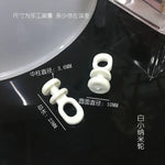 nano roues blancs opaques rideaux minimaliste accessoires fixation plastique