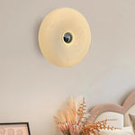 lampe table moderne orange adhésive led base câble blanc flux lumineux chambre entrée