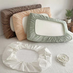 housse coussin coton polyester rayures vertes moderne fixée 30x50cm 40x60cm 42x70cm