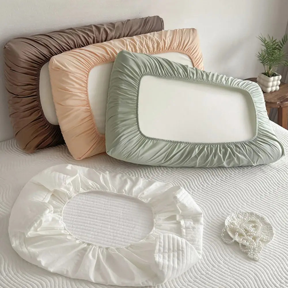 housse coussin coton polyester rayures vertes moderne fixée 30x50cm 40x60cm 42x70cm