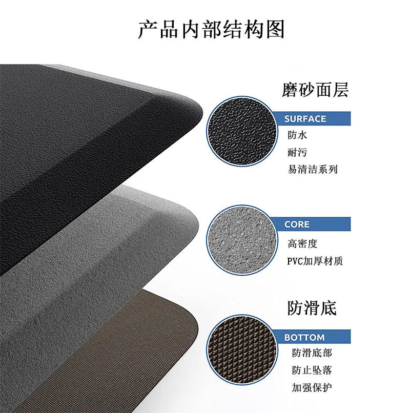 tapis sol antidérapant imperméable adhésif moderne noir micro perforé extérieur bain exercice