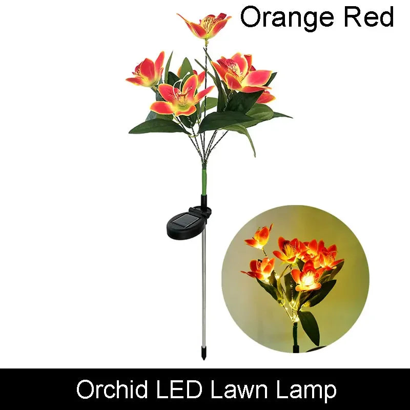 lumière solaire bouquet papillons colorés feuilles vertes moderne violet orange jaune