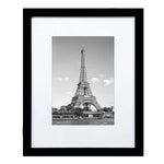 cadres photo modernes noir blanc mat amovible tour eiffel 5x7 8x10 11x14