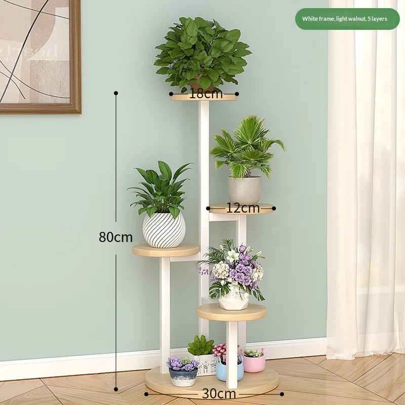 étagère plantes moderne multi niveaux noire blanche bois pots succulentesintérieurextérieur