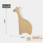 porte clés mural animal bois naturel minimaliste adhésif vis simple modernité chambre enfantDecorationMurale
