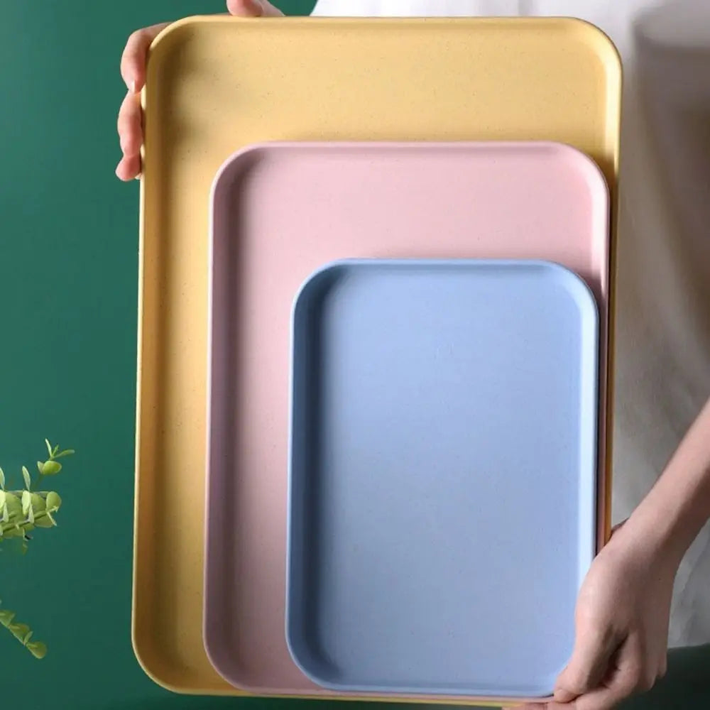 assiettes modernes plastique respectueux l'environnement couleur beige blanc bleu orange vert