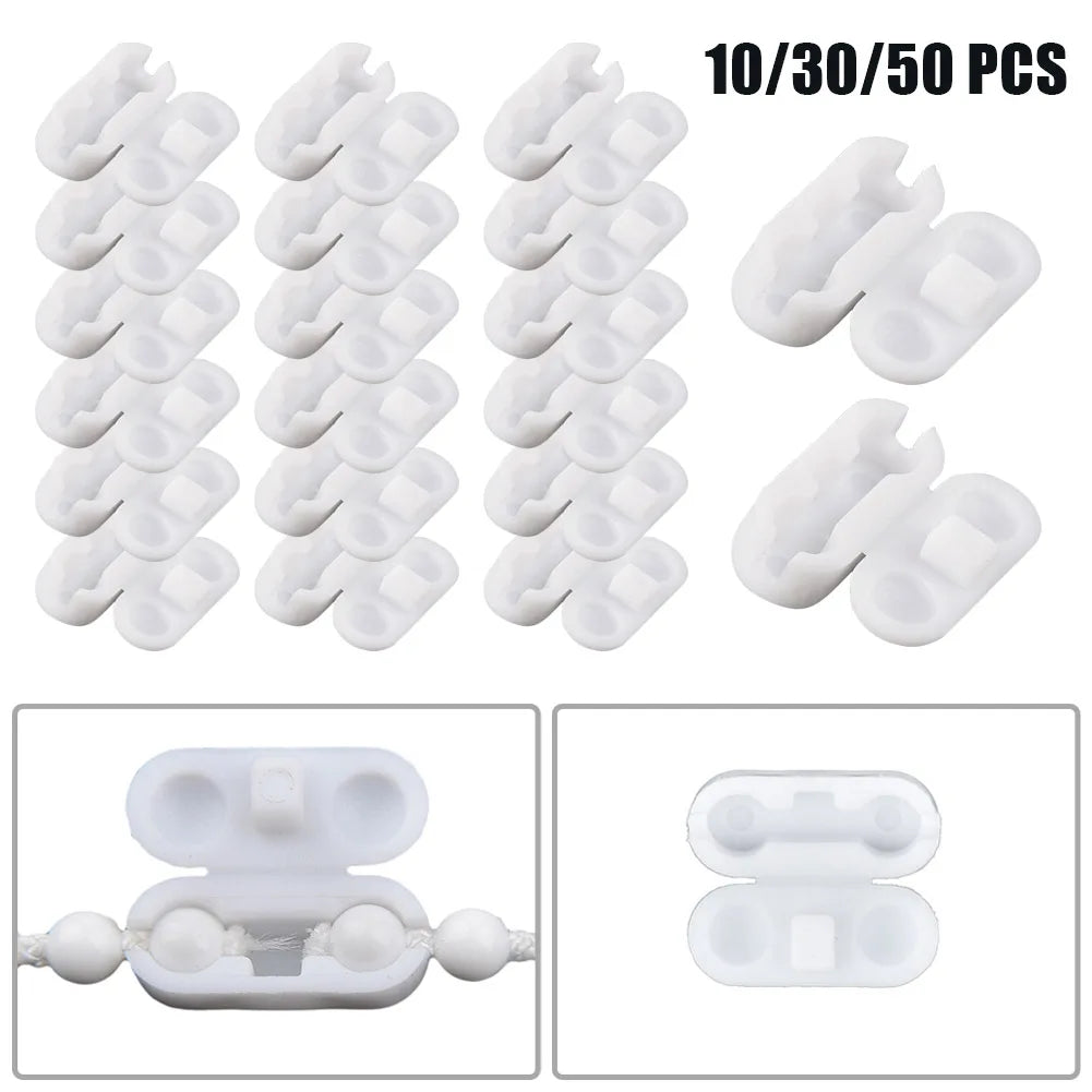 clips rideau blancs modernes stores roulants cordon traction connecteur chaîne perlée clips d'extension