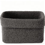 panier marron tissu polyester pliable rangement rustique maison respectueux environnement