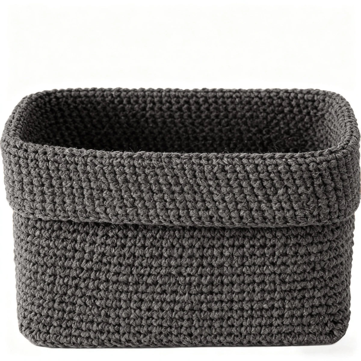 panier marron tissu polyester pliable rangement rustique maison respectueux environnement