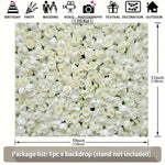 fond photo blanc fleurs 2d opaque décoration événement anniversaire mariage noëlnaissance