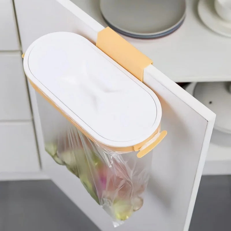sac rangement transparent moderne blanc bleu orange clips pratique cuisine salle bain respectueux l'environnement