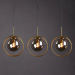suspension or transparent moderne lampe pendentif verre boule chambre salon étude hall