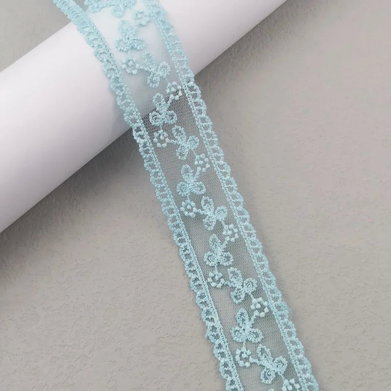 ruban dentelle fleurs simple noir blanc rose bleu violet classique clips cheveux polyester translucideDecorationFestive