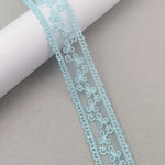 ruban dentelle fleurs simple noir blanc rose bleu violet classique clips cheveux polyester translucideDecorationFestive