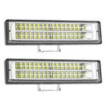 barre lumineuse led 84w ip65 double rangée noir support adjustable mounting bracket