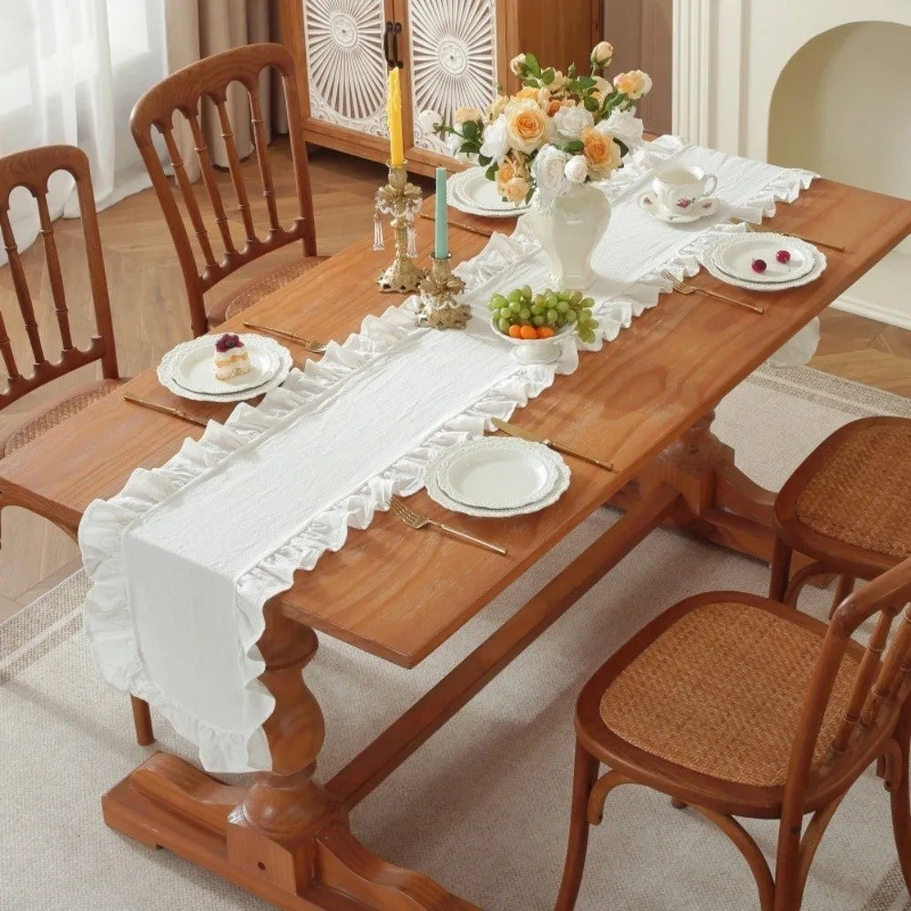 chinois table rectangulaire bleu clair rose vif blanc doux classique antidérapant coton polyester fêtes