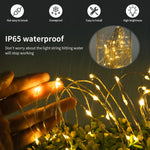 guirlande lumineuse led extérieure imperméable 100m 1000leds blanc chaud multicolore filaments fins moderne