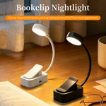 lampe led rechargeable pince flexible moderne blanc noir régulable