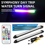 feux jour led noir blanc multicolore moderne clignotants jour nuit télécommande inclusion