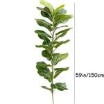 plantes artificielles feuilles vertes modernes decoration maison extérieur 59 pouces six pieces