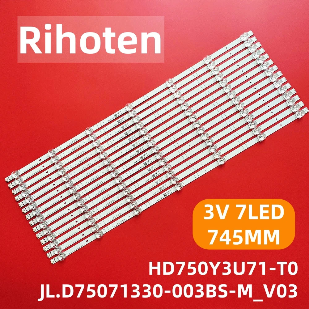 bande led blanc adhésive moderne connecteurs 745mm téléviseur