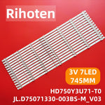 bande led blanc adhésive moderne connecteurs 745mm téléviseur