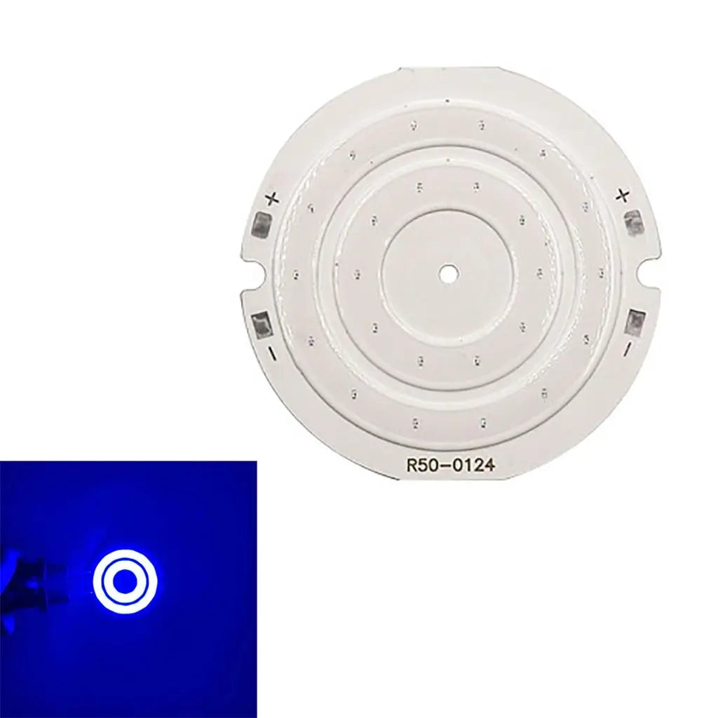 plaque led circulaire blanc orange double anneau concentrique moderne 42mm 50mm