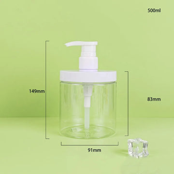 distributeur savon liquide 500 1000 ml pompe bouteille transparent moderne rechargeable