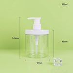 distributeur savon liquide 500 1000 ml pompe bouteille transparent moderne rechargeable