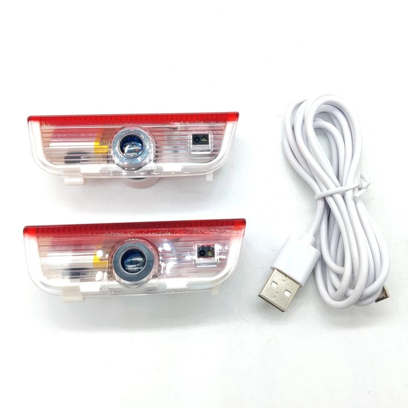 caméra recul rechargeable led rouge blanche transparente moderne câble usb Volkswagen Passat Golf