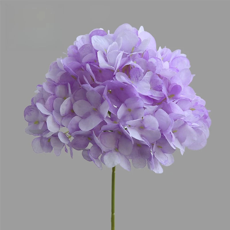 décoration intérieure bouquet artificiel hortensia soie vert blanc violet modernes 70cm 20cm