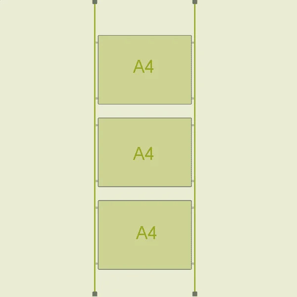 support présentation d'affiches moderne clips vert clair a3 a4 transparent hd vds clips inclusion
