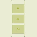 support présentation d'affiches moderne clips vert clair a3 a4 transparent hd vds clips inclusion