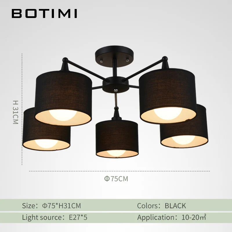 lampe suspendue moderne toile lin blanc noir beige opacité montage encastré led flux lumineux